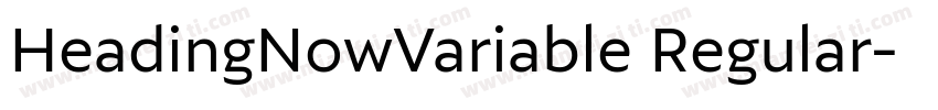 HeadingNowVariable Regular字体转换